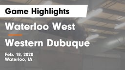 Waterloo West  vs Western Dubuque  Game Highlights - Feb. 18, 2020