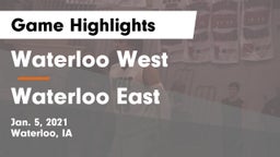 Waterloo West  vs Waterloo East  Game Highlights - Jan. 5, 2021