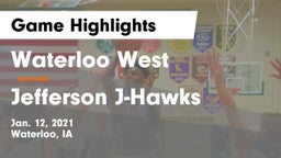 Waterloo West  vs Jefferson  J-Hawks Game Highlights - Jan. 12, 2021