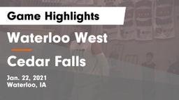 Waterloo West  vs Cedar Falls  Game Highlights - Jan. 22, 2021