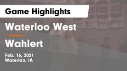 Waterloo West  vs Wahlert  Game Highlights - Feb. 16, 2021