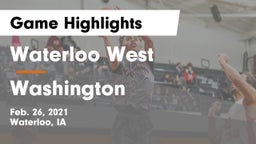 Waterloo West  vs Washington  Game Highlights - Feb. 26, 2021