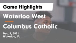 Waterloo West  vs Columbus Catholic  Game Highlights - Dec. 4, 2021