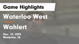 Waterloo West  vs Wahlert  Game Highlights - Dec. 19, 2023