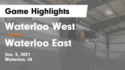 Waterloo West  vs Waterloo East  Game Highlights - Jan. 5, 2021