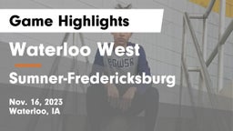 Waterloo West  vs Sumner-Fredericksburg  Game Highlights - Nov. 16, 2023