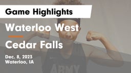 Waterloo West  vs Cedar Falls  Game Highlights - Dec. 8, 2023