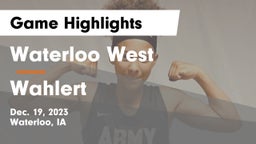 Waterloo West  vs Wahlert  Game Highlights - Dec. 19, 2023