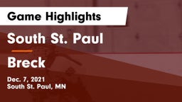 South St. Paul  vs Breck Game Highlights - Dec. 7, 2021