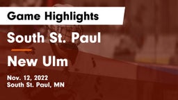 South St. Paul  vs New Ulm  Game Highlights - Nov. 12, 2022