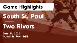 South St. Paul  vs Two Rivers  Game Highlights - Jan. 24, 2023