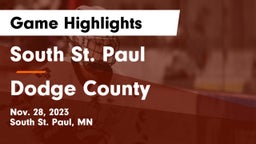 South St. Paul  vs Dodge County Game Highlights - Nov. 28, 2023