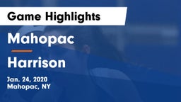 Mahopac  vs Harrison  Game Highlights - Jan. 24, 2020