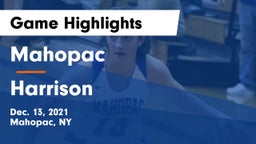 Mahopac  vs Harrison  Game Highlights - Dec. 13, 2021