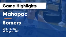 Mahopac  vs Somers  Game Highlights - Dec. 18, 2021