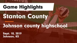 Stanton County  vs Johnson county highschool Game Highlights - Sept. 10, 2019