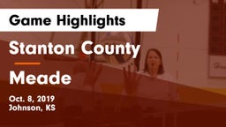 Stanton County  vs Meade  Game Highlights - Oct. 8, 2019