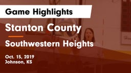 Stanton County  vs Southwestern Heights  Game Highlights - Oct. 15, 2019