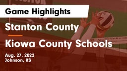 Stanton County  vs Kiowa County Schools Game Highlights - Aug. 27, 2022