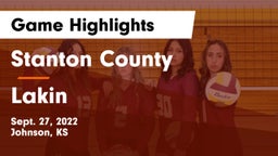 Stanton County  vs Lakin  Game Highlights - Sept. 27, 2022