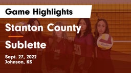 Stanton County  vs Sublette  Game Highlights - Sept. 27, 2022