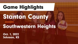 Stanton County  vs Southwestern Heights  Game Highlights - Oct. 1, 2022