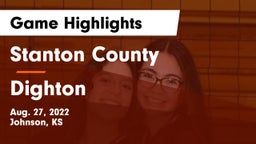 Stanton County  vs Dighton  Game Highlights - Aug. 27, 2022