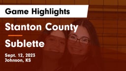 Stanton County  vs Sublette  Game Highlights - Sept. 12, 2023