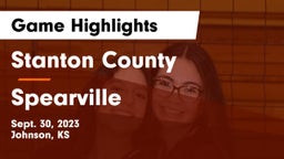Stanton County  vs Spearville  Game Highlights - Sept. 30, 2023