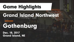Grand Island Northwest  vs Gothenburg  Game Highlights - Dec. 18, 2017