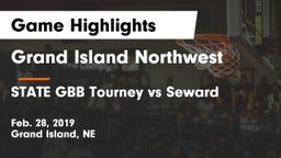 Grand Island Northwest  vs STATE GBB Tourney vs Seward Game Highlights - Feb. 28, 2019
