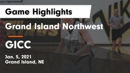 Grand Island Northwest  vs GICC Game Highlights - Jan. 5, 2021