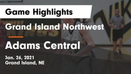 Grand Island Northwest  vs Adams Central  Game Highlights - Jan. 26, 2021