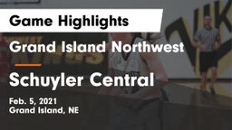 Grand Island Northwest  vs Schuyler Central  Game Highlights - Feb. 5, 2021