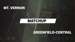 Matchup: Mt. Vernon High vs. Greenfield-Central 2016