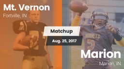 Matchup: Mt. Vernon High vs. Marion  2017