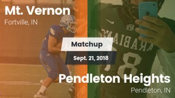 Matchup: Mt. Vernon High vs. Pendleton Heights  2018
