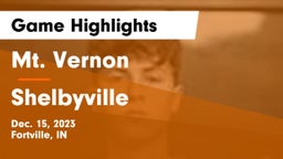 Mt. Vernon  vs Shelbyville  Game Highlights - Dec. 15, 2023