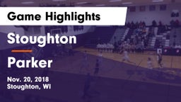 Stoughton  vs Parker  Game Highlights - Nov. 20, 2018