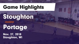 Stoughton  vs Portage  Game Highlights - Nov. 27, 2018