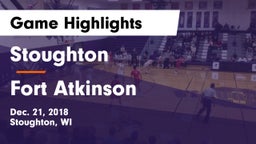 Stoughton  vs Fort Atkinson  Game Highlights - Dec. 21, 2018