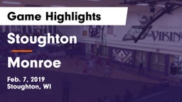 Stoughton  vs Monroe  Game Highlights - Feb. 7, 2019