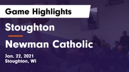 Stoughton  vs Newman Catholic  Game Highlights - Jan. 22, 2021