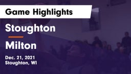 Stoughton  vs Milton  Game Highlights - Dec. 21, 2021