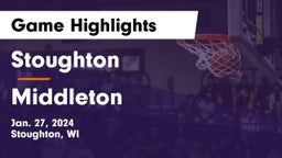 Stoughton  vs Middleton  Game Highlights - Jan. 27, 2024