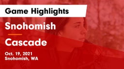 Snohomish  vs Cascade  Game Highlights - Oct. 19, 2021