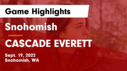 Snohomish  vs CASCADE  EVERETT Game Highlights - Sept. 19, 2022