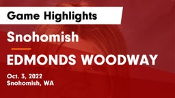 Snohomish  vs EDMONDS WOODWAY  Game Highlights - Oct. 3, 2022