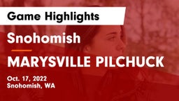 Snohomish  vs MARYSVILLE PILCHUCK  Game Highlights - Oct. 17, 2022