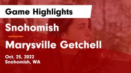 Snohomish  vs Marysville Getchell  Game Highlights - Oct. 25, 2022